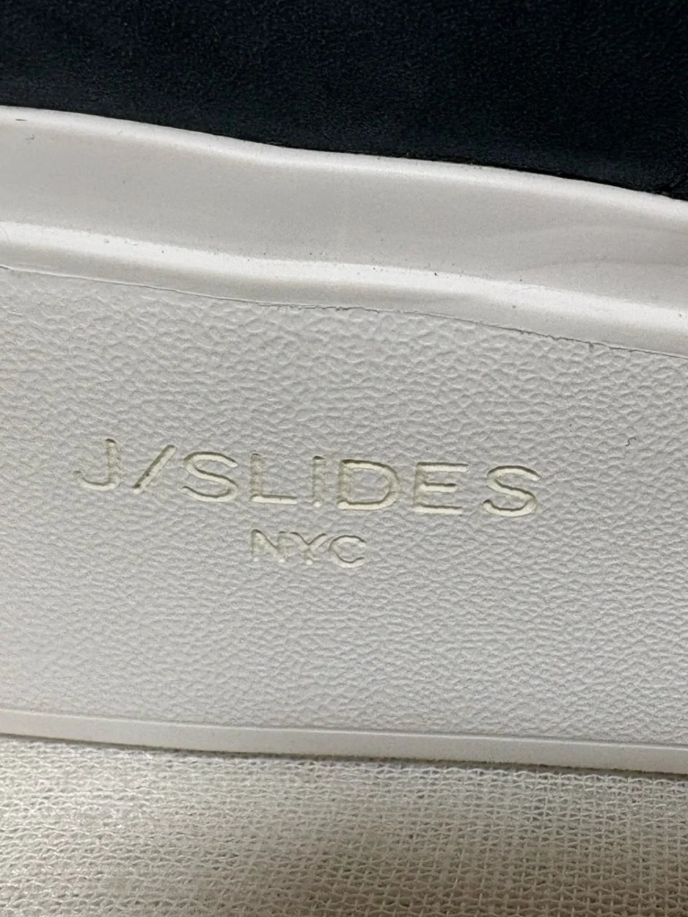 J/Slides NYC Platform Sneakers Leather Navy White Star Sole Size 8 NEW